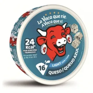 Queso Azul Fundido en Porciones Light la Vaca que Ríe sin Gluten 250 G.