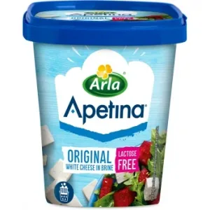Queso Blanco Estilo Mediterráneo en Dados Apetina Arla sin Lactosa 200 G