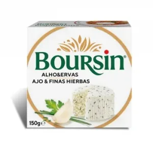 Queso Blanco Pasteurizado Untable de Ajo y Finas Hierbas Boursin 150 G