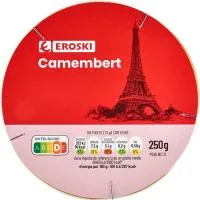 Queso Camembert Eroski, Caja 250 G