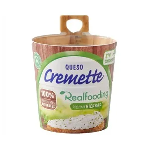 Hochland Queso Cremette Blando Pasteurizado con Finas Hierbas, 100 % Ingredientes Naturales 150 G.