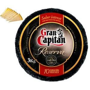 Queso Curado Añejo Gran Capitán - Tapeo 3 a 5 Mm 225 G