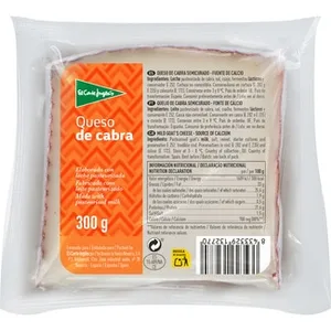 Queso de Cabra Semicurado Elaborado con Leche Pasteurizada el Corte Ingles