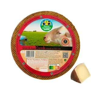 Alcampo Cultivamos LO Bueno Queso de Oveja Curado Leche Cruda - Trozo 225 G