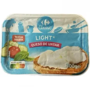 Queso de Untar Light Classic Carrefour 300 G.