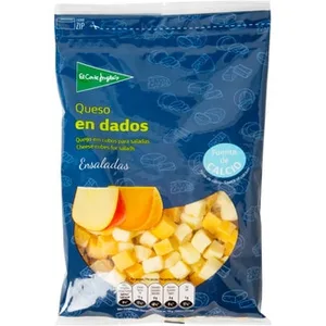 Queso de Vaca en Dados para Ensaladas Elaborado con Leche Pasteurizada el Corte Ingles