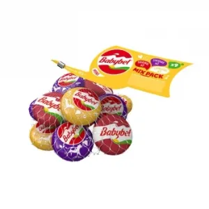 Queso Edam, Cheddar y Emmenthal Tierno en Porciones Mini Babybel sin Gluten y sin Lactosa 180 G