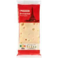 Queso Emmental Eroski, Taco 250 G