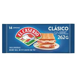 EL Caserío Queso en Lonchas 14 Uds el Caserío 262 G. 300 G
