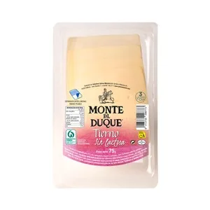 Monte del Duque Queso en Lonchas Mezcla Tierno sin Lactosa 75 G.