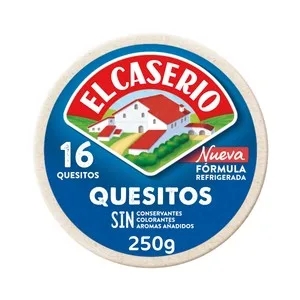 EL Caserío Queso en Porciones 24 Quesitos el Caserio 375 G.