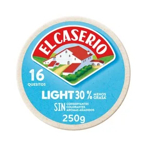 EL Caserío Queso en Porciones Light 16 Quesitos el Caserio 250 G.