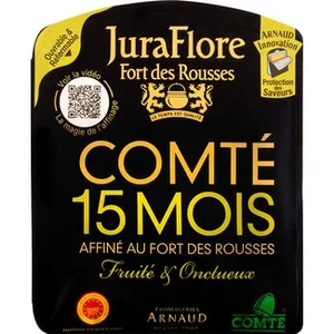 Queso Francés de Vaca de Textura Lisa y Fina Elaborado con Leche Cruda DOP Comté Maduración 15 Meses Juraflore