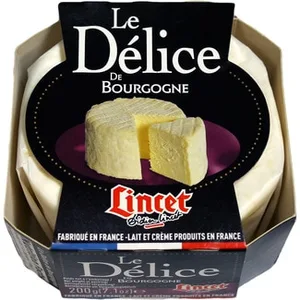Queso Francés Le Délice de Bourgone Elaborado con Leche de Vaca Enriquecida con Nata Lincet