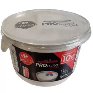 Queso Fresco Batido Desnatado Proteína Plus Sensation Carrefour 500 G.