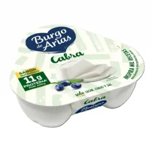 Queso Fresco de Cabra Burgo de Arias sin Gluten Pack de 3 Unidades de 70 G.