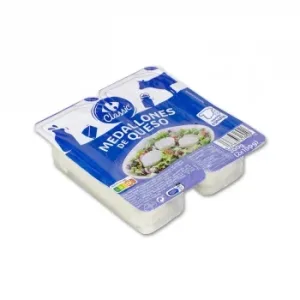 Queso Fresco de Vaca Rulo en Medallones Carrefour Classic' Pack de 2 Unidades de 100 G.