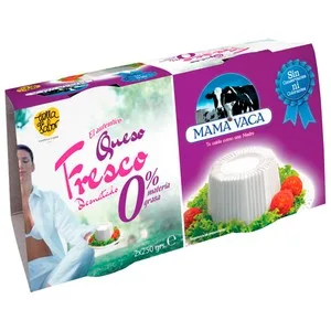 Mamá Vaca Queso Fresco Desnatado Mamá Vaca 2 Uds. X 250 G. 500 G