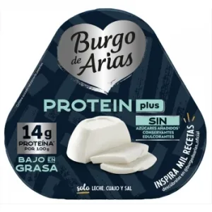 Queso Fresco Protein Plus Burgo de Arias sin Gluten Pack 3 Unidades de 70 G.
