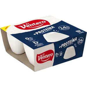 Queso Fresco + Proteína 0% M.g. con Vitamina D Pack 4 X 62,5 G el Ventero