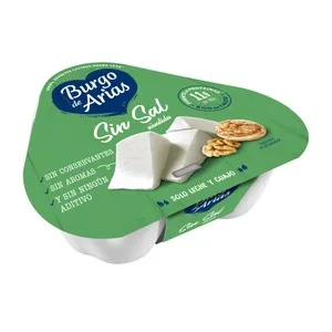 Burgo de Arias Queso Fresco sin Sal Burgo de Arias Tarrina de 72 G. Pack 3 Uds. 216 G