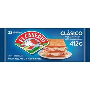 Queso Fundido Clásico en Lonchas 22 Unidades el Caserio