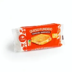 Queso Fundido en Lonchas Carrefour Classic 555 G.