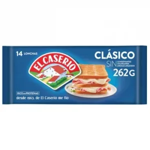 Queso Fundido en Lonchas Clásico el Caserío sin Gluten 262 G.