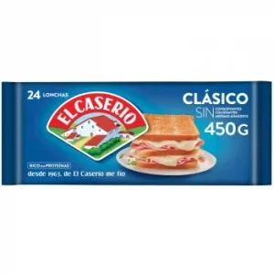 Queso Fundido en Lonchas el Caserío sin Gluten 450 G.