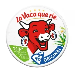 Queso Fundido en Porciones la Vaca que Ríe sin Gluten 250 G.