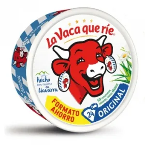 Queso Fundido en Porciones la Vaca que Ríe sin Gluten 375 G.