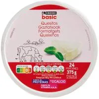 Queso Fundido Eroski Basic, 24 Porciones, Caja 375 G