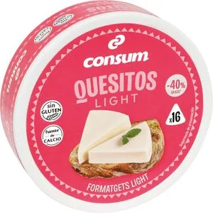 Queso Fundido Light Porciones 250 Gr