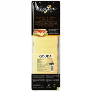 Queso Gouda en Lonchas Miraflores sin Gluten 1 Kg.