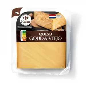 Queso Gouda Viejo Carrefour Extra sin Lactosa 250 G.