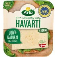 Queso Havarti Light Arla, Lonchas, Bandeja 150 G