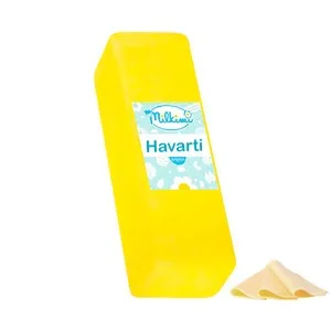 Milkimi Queso Havarti con Indicación Geográfica Protegida (igp), Barra 4 Kg. - Loncha Normal 1 a 2 Mm 225 G