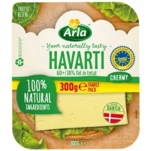 Queso Havarti en Lonchas Arla 300 G.
