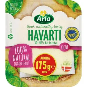 Queso Havarti Light Lonchas 175 Gr