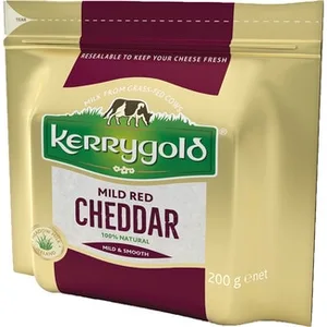 Queso Irlandés Cheddar de Vaca Rojo Elaborado con Leche Pasteurizada entre 3 y 6 Meses de Curación Kerrygold