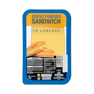 Queso Lonchas Fundido Sándwich Mezcla Hacendado 0.2 KG