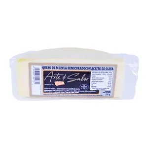 Arte&sabor Queso Mezcla Semicurado con Aceite de Oliva 375 G.
