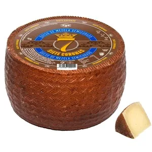 7 Coronas Queso Mezcla Semicurado. - Trozo 225 G