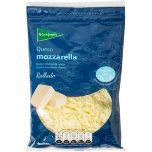 Queso Mozzarella Rallado de Vaca Elaborado con Leche Pasteurizada  el Corte Ingles 200 G
