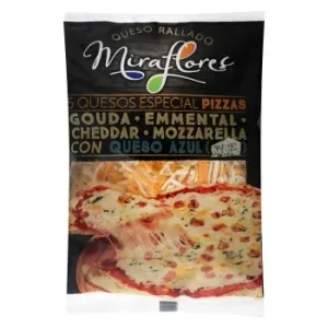 Queso Rallado Cinco Quesos Miraflores 150 G.