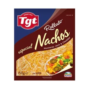 TGT Queso Rallado Especial (monterey Jack y Cheddar) TGT Nachos150 G.