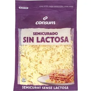 Queso Rallado sin Lactosa 150 Gr
