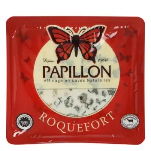 Queso Roquefort Papillón Rojo D.o.p. Iberconseil 150 G Aprox