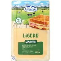 Queso Tierno Ligero C. Lechera Asturiana, Lonchas, Bandeja 180 G