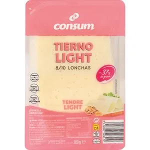 Queso Tierno Light Lonchas 200 Gr